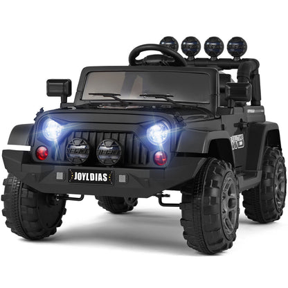 12V Electric Ride-On Truck for Kids with Storage, LED Lights, MP3 Player, and Remote Control