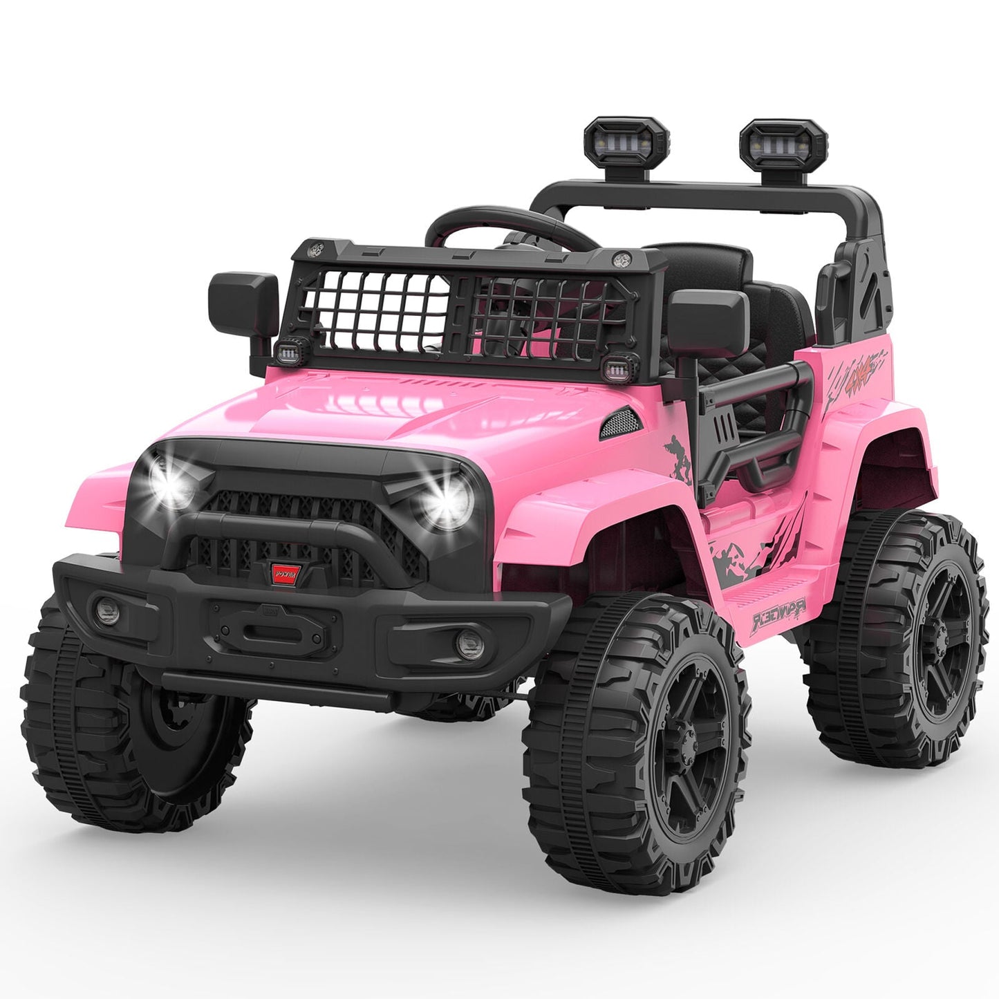 12V Electric Ride On Truck with Remote Control and LED Lights