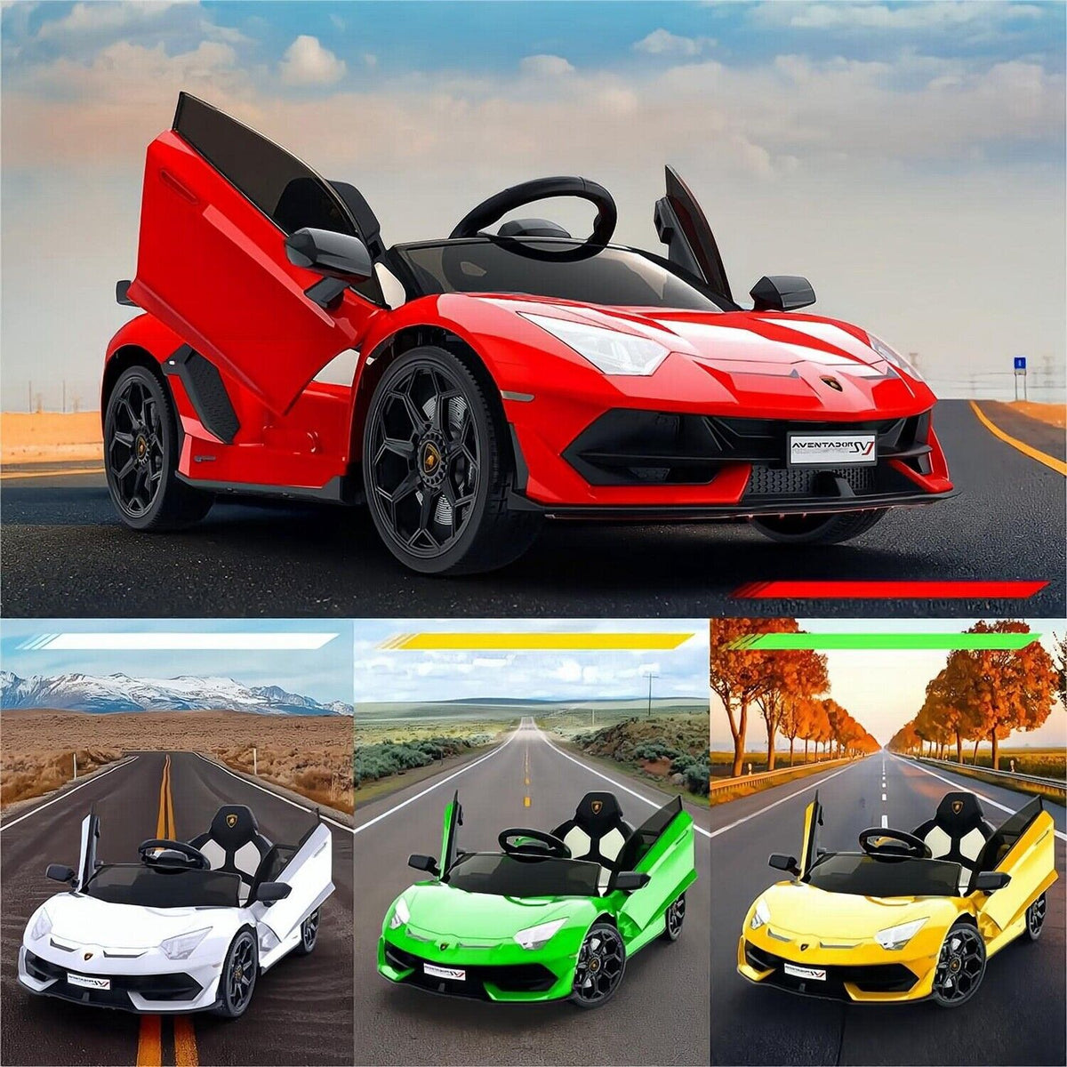 12V Electric Sports Car for Kids with Remote Control - Battery Powered Ride-On Vehicle