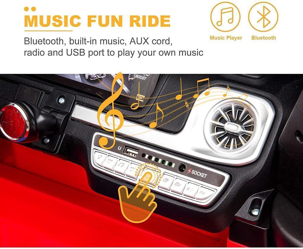 12V Electric SUV Style Ride On Car with Remote Control and Music for Off-Road Adventures