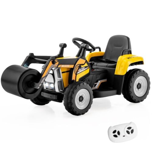 12V Electric Tractor with Remote Control, Music & LED Lights - Perfect for Kids to Ride On!