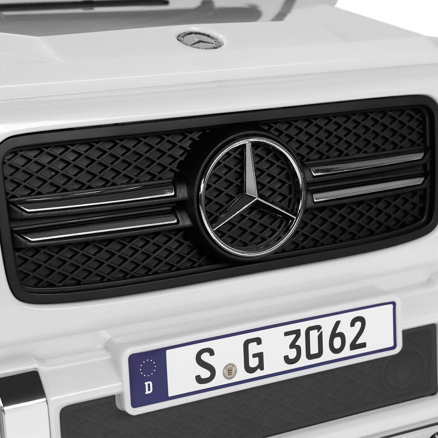 Mercedes-Benz 12V Kids Ride On Car with Music, LED Lights, Bluetooth, and Remote Control