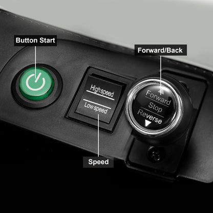 12V Green Electric Ride On Car for Kids with Remote Control - Inspired by Bentley Design