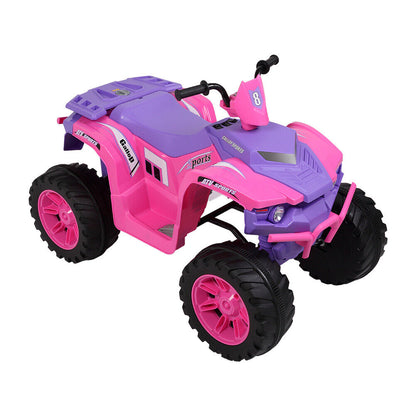 12V Kids ATV Car Ride-On Toy with Bluetooth Music & LED Lights