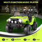 Electric Ride-On Car for Kids with LED Lights, Music, and Remote Control - 3 Speed Options