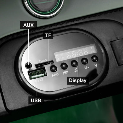 12V Electric Bentley Style Ride On Car for Kids with Remote Control and AUX