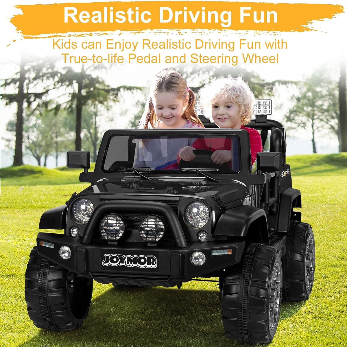 12V Kids Electric Ride-On Truck with Remote Control and Lights
