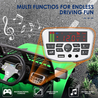 12V Kids Ride-On Car Truck with MP3, Bluetooth, and Parental Remote Control