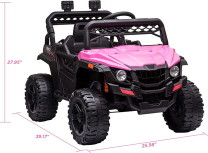 12V Kids Ride On Car Truck with Remote Control and LED Lights - Perfect Xmas Gift for Children