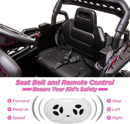 12V Kids Ride On Car Truck with Remote Control and LED Lights - Perfect Xmas Gift for Children