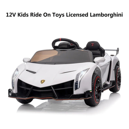 12V Kids Ride On Lamborghini Electric Car with Remote Control and 4 Wheels