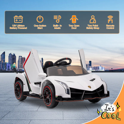 12V Kids Ride On Lamborghini Electric Car with Remote Control and 4 Wheels