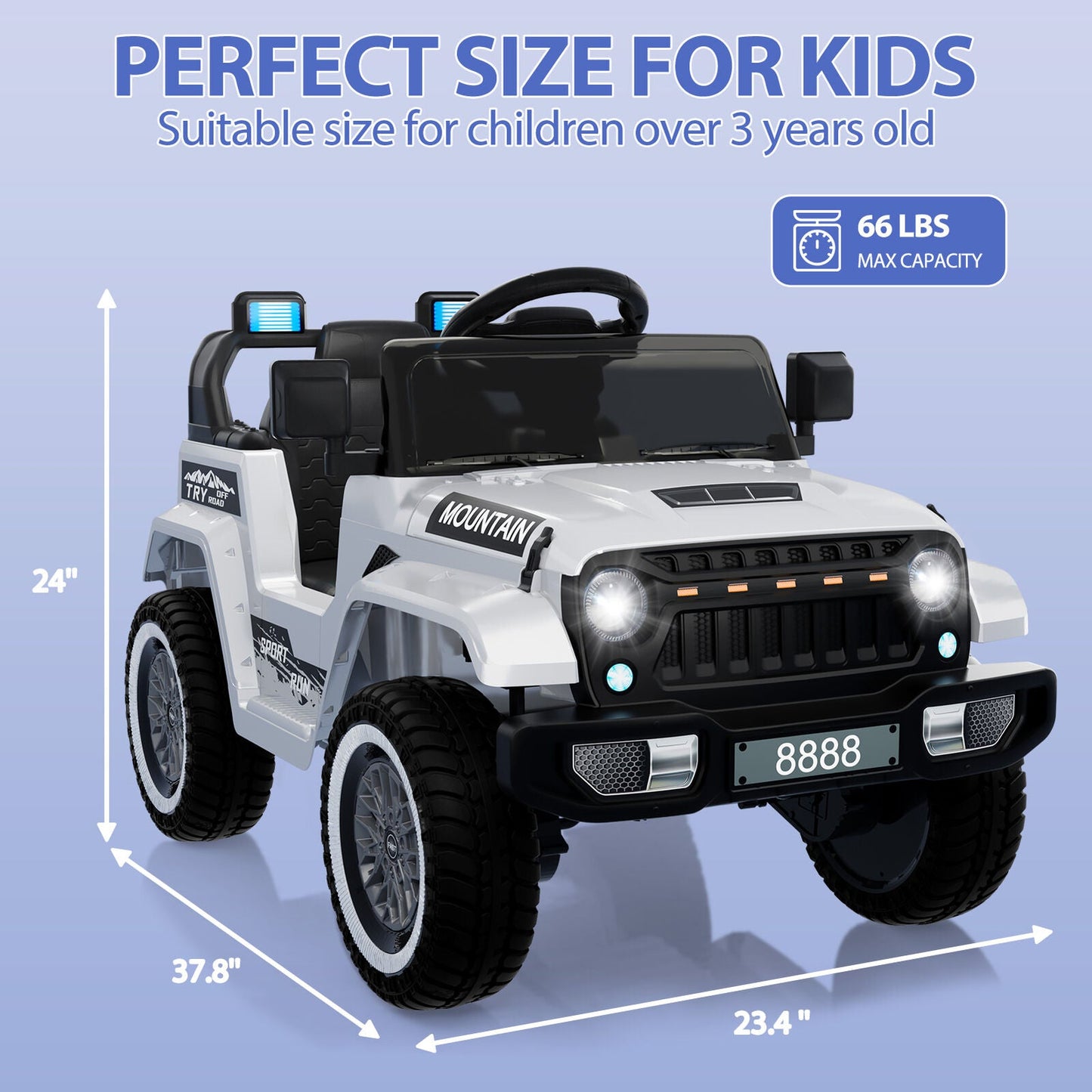 12V Kids Ride on Truck Car Battery Powered Toy for Boys and Girls - Perfect Gift for Fun-Filled Adventures!