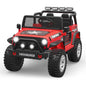 12V Kids Ride On Truck Car with Safety Belt, MP3 and LED Lights - Perfect Xmas Gift for Two!