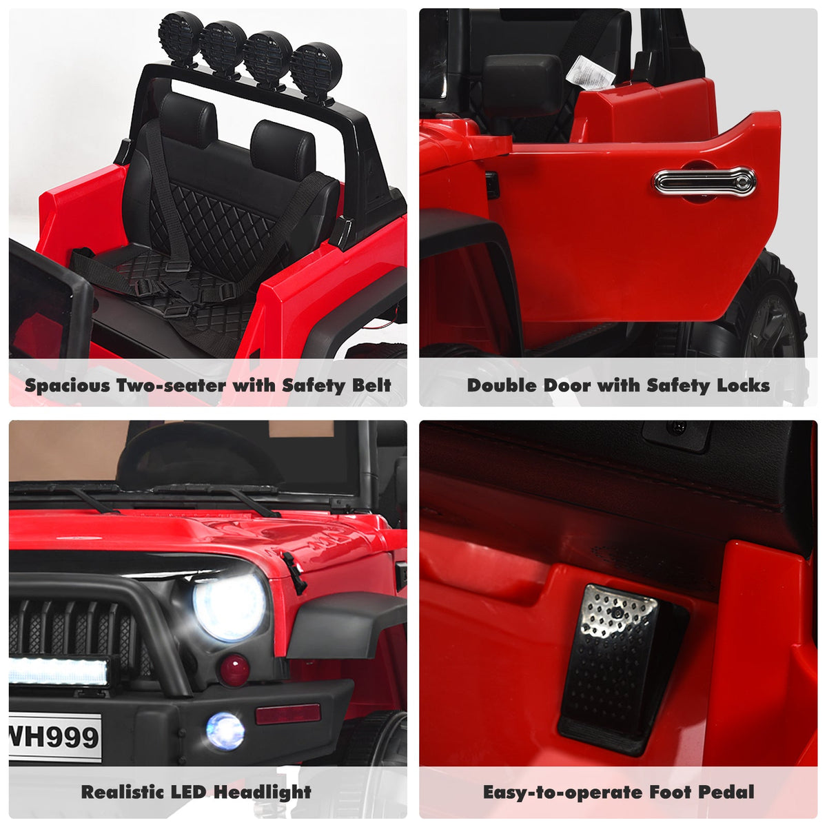 12V Kids Ride on Truck with 2.4GHz Remote Control - Electric Vehicle for Children