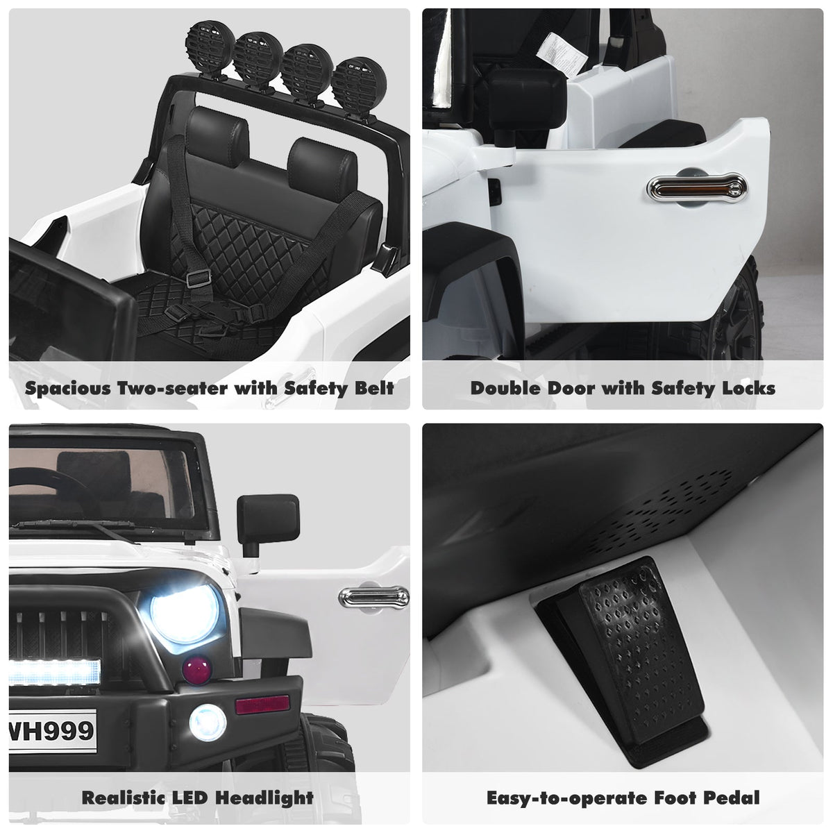 12V Kids Ride on Truck with 2.4GHz Remote Control - Electric Vehicle for Children