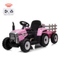 12V Kids Ride-On Truck with Remote Control and Trailer - Battery Powered Toy Tractor