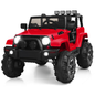 12V Kids Ride-On Truck with Remote Control, MP3 Music, and LED Lights in Black
