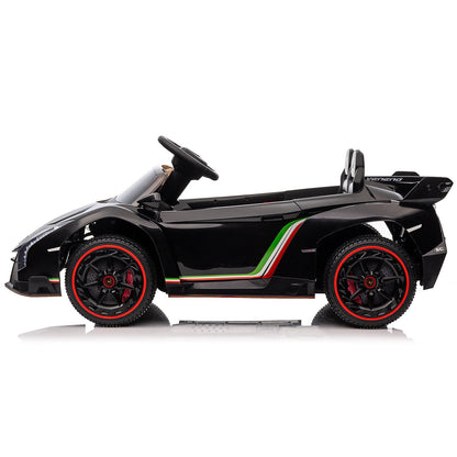 12V Lamborghini Poison Small Dual Drive Sports Car with Remote Control - 4.5AH Battery