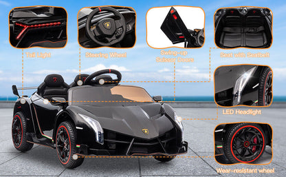 Licensed Lamborghini Veneno 12V Electric Ride-On Car for Kids - Officially Licensed Toy Vehicle