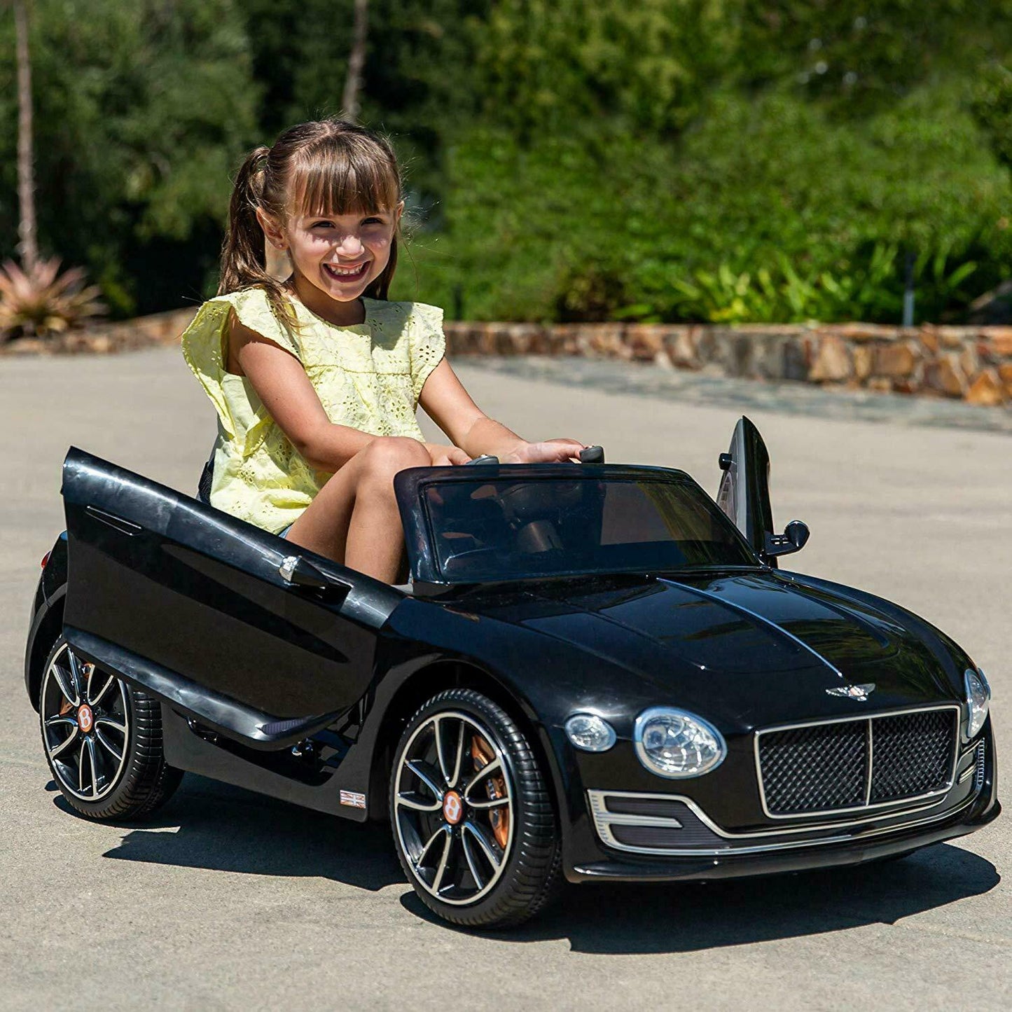 12V Licensed Bentley Style Electric Ride-On Car with LED Lights and Remote Control for Kids