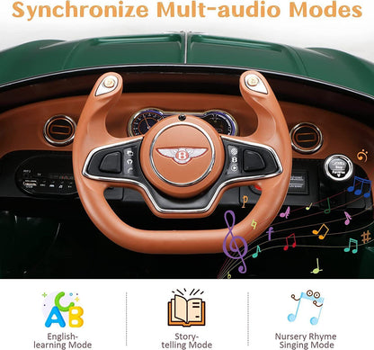 12V Licensed Bentley Style Kids Electric Ride On Car with 2.4G Remote Control