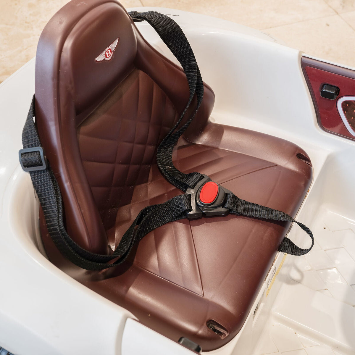 12V Electric Kids Ride-On Car with Remote Control, LED Lights, and MP3 Player - Bentley Style
