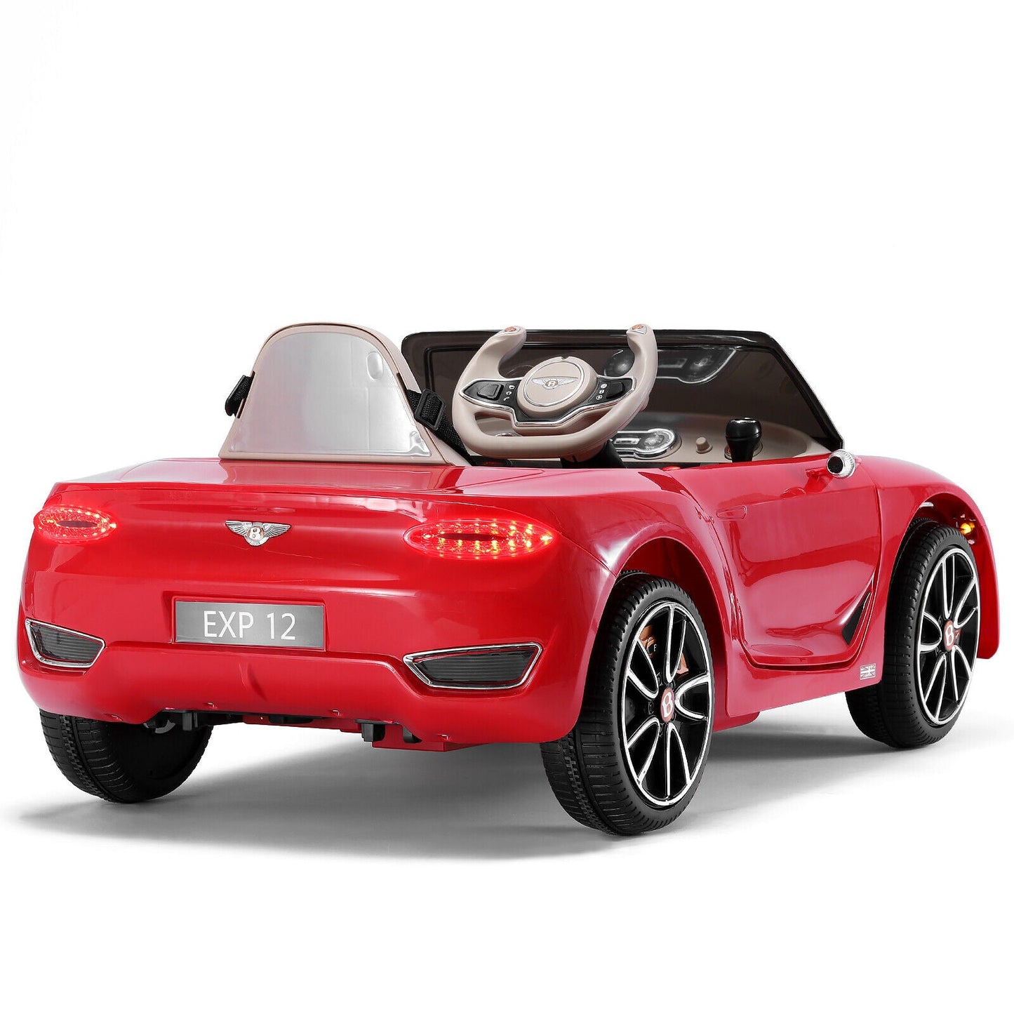 12V Licensed Bentley Style Kids Electric Ride On Car with Remote Control - Perfect Gift for Young Drivers