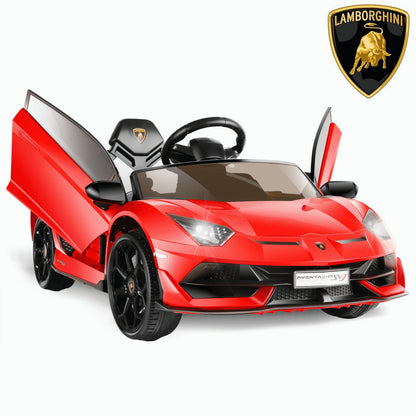 Licensed Lamborghini Poison 12V Battery Powered Electric Ride-On Car with Dual 35W Motors