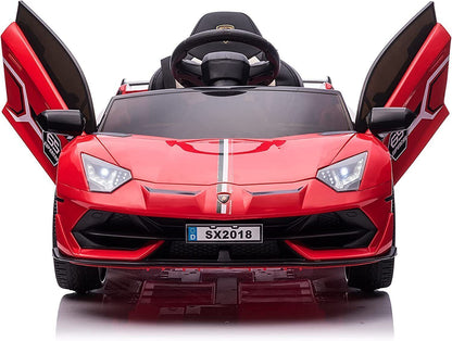 12V Licensed Lamborghini Electric Ride-On Sports Car for Kids with 7AH Battery