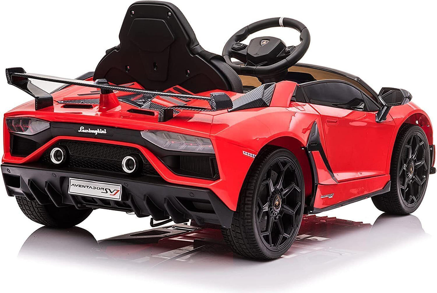 Licensed Lamborghini Aventador 12V Ride-On Car with 7Ah Battery and 3 Speed Options for Kids