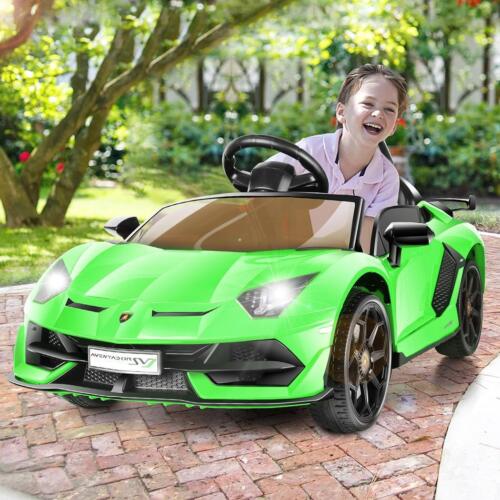 12V Licensed Lamborghini Electric Ride-On Toy with Remote Control for Kids