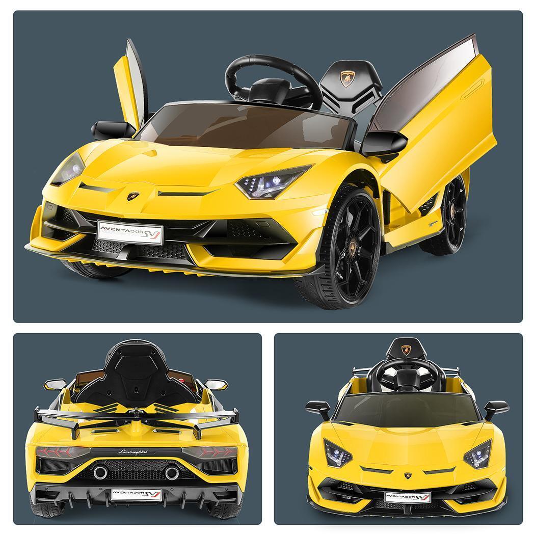 12V Licensed Lamborghini Electric Ride-On Toy with Remote Control for Kids