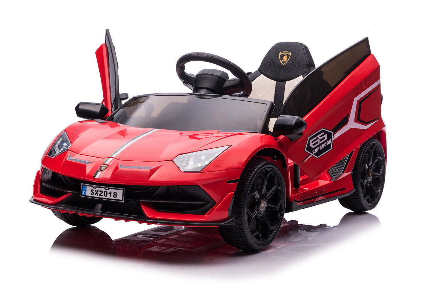 12V Licensed Lamborghini Kids Car Toy with Hydraulic Doors