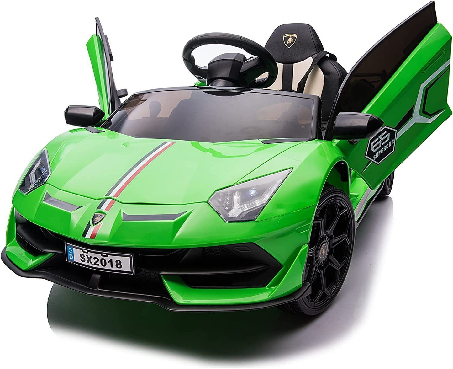 12V Licensed Lamborghini Kids Car Toy with Hydraulic Doors