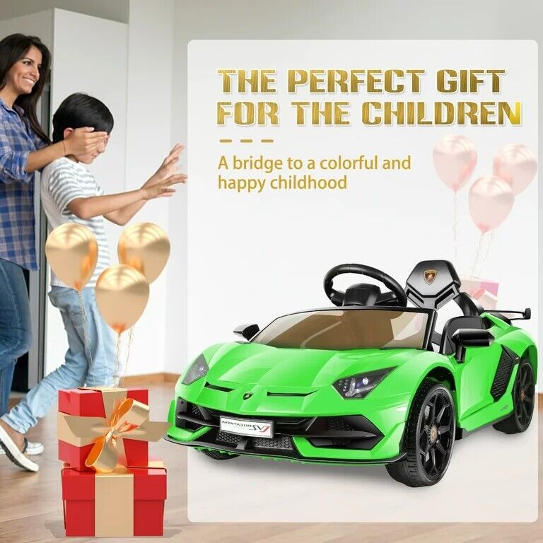 12V Licensed Lamborghini Ride on Car for Kids with Remote Control, MP3, AUX & USB??