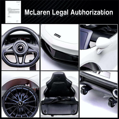 12V Licensed McLaren Battery Powered Sports Car for Kids - Officially Licensed Ride on Toy