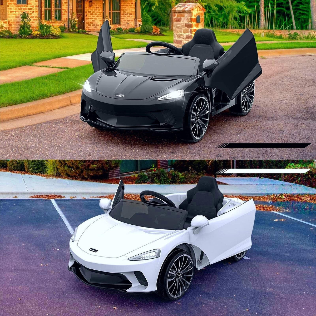 12V Licensed McLaren Battery Powered Sports Car for Kids - Officially Licensed Ride on Toy
