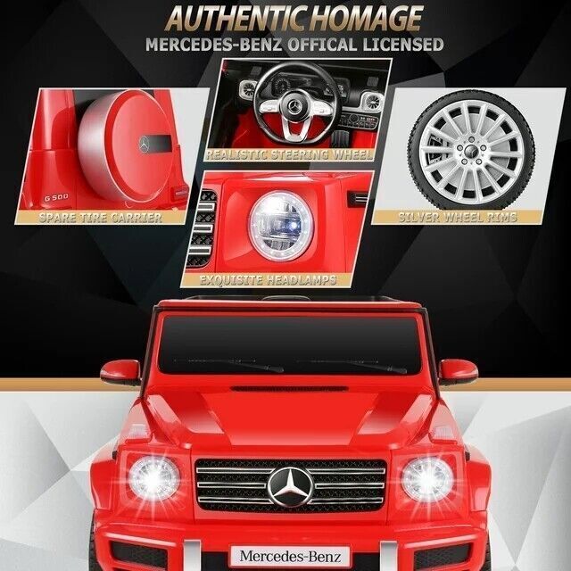 Licensed Mercedes-Benz G500 12V Electric Ride-On Car for Kids with Remote Control