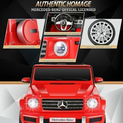 Licensed Mercedes-Benz G500 12V Electric Ride-On Car for Kids with Remote Control