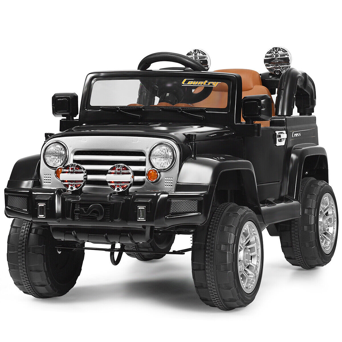 12V MP3 Kids Ride On Truck Car with Remote Control, LED Lights, and Music
