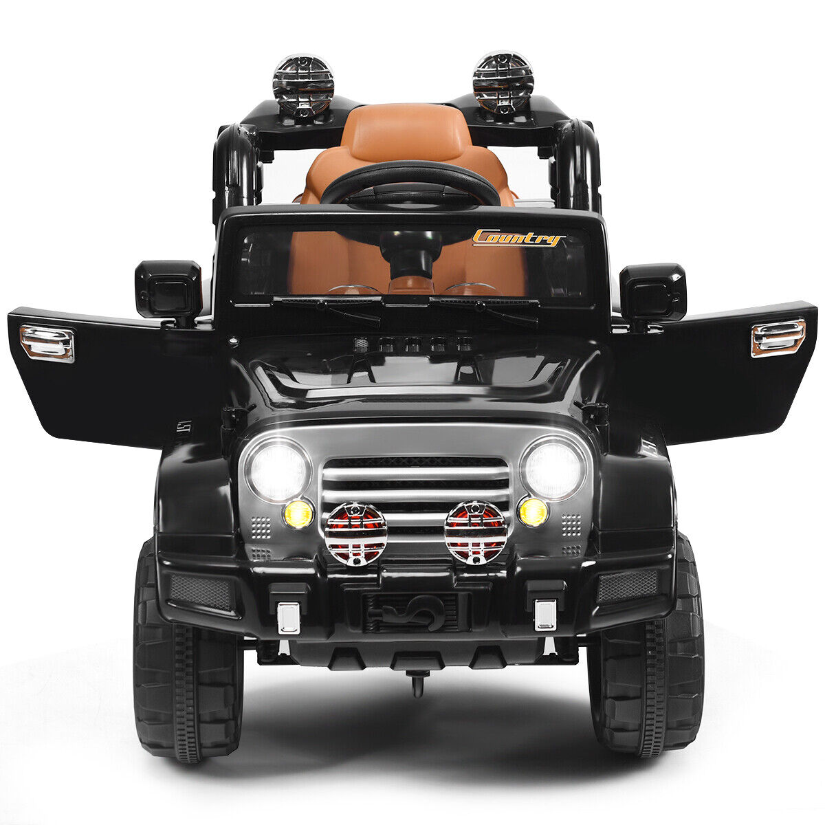12V MP3 Kids Ride On Truck Car with Remote Control, LED Lights, and Music - Brand New Toy