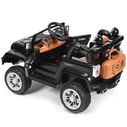 12V MP3 Kids Ride On Truck Car with Remote Control, LED Lights, and Music - Brand New Toy