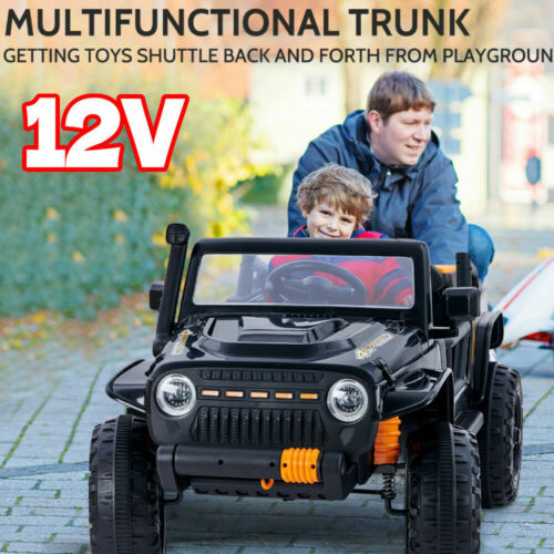 12V MP3 Ride On Truck with Remote Control and LED Lights - Perfect for Parent-Child Bonding!