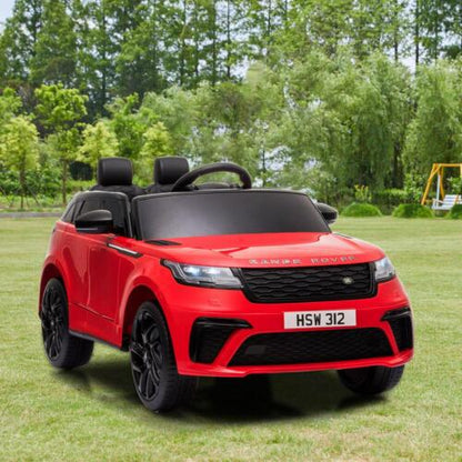 12V Red Land Rover Ride-On Car for Kids with Parental Remote Control - Supports up to 66 lbs