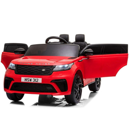 12V Red Land Rover Ride-On Car for Kids with Parental Remote Control - Supports up to 66 lbs