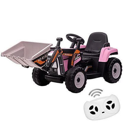 12V Remote Control Excavator Ride-On Toy for Kids - Perfect Christmas Gift!