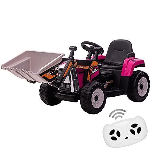 12V Remote Control Excavator Ride-On Toy for Kids - Perfect Christmas Gift!