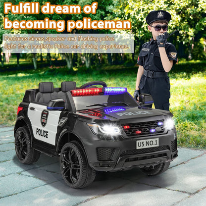 12V Remote Control Police Ride On Car for Kids Ages 3-5 Years - Perfect for Toddler Boys