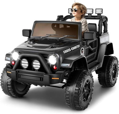 12V Remote Control Truck Toy for Kids - Electric Ride On Car with 4 Wheels
